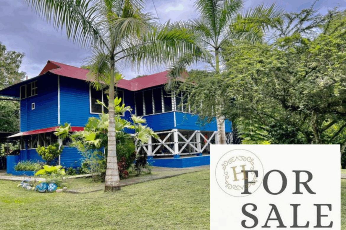 Classic Plantation home for sale in Puerto Armuelles, Panama